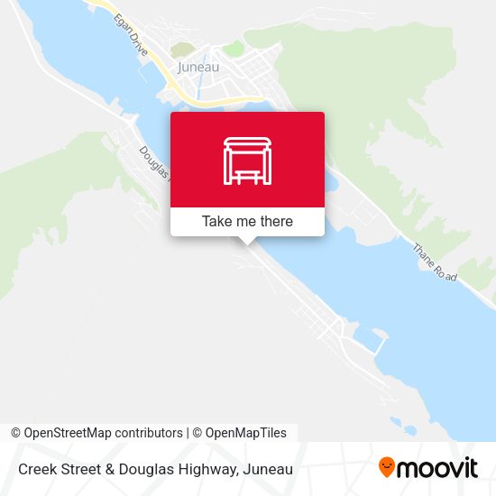 Creek Street & Douglas Highway map