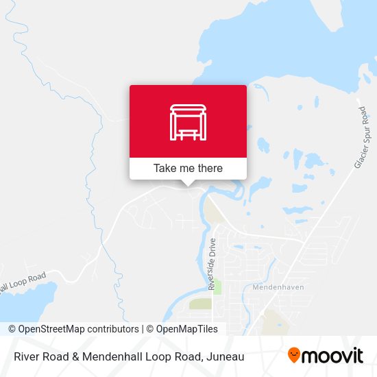 River Road & Mendenhall Loop Road map