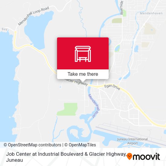 Job Center at Industrial Boulevard & Glacier Highway map