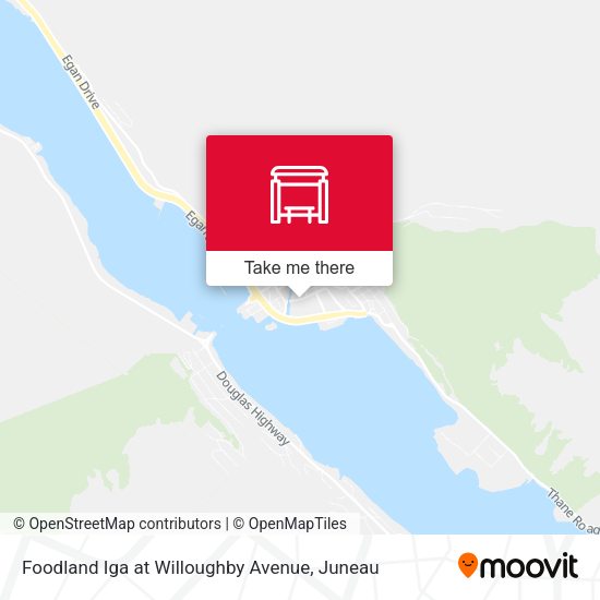 Mapa de Foodland Iga at Willoughby Avenue