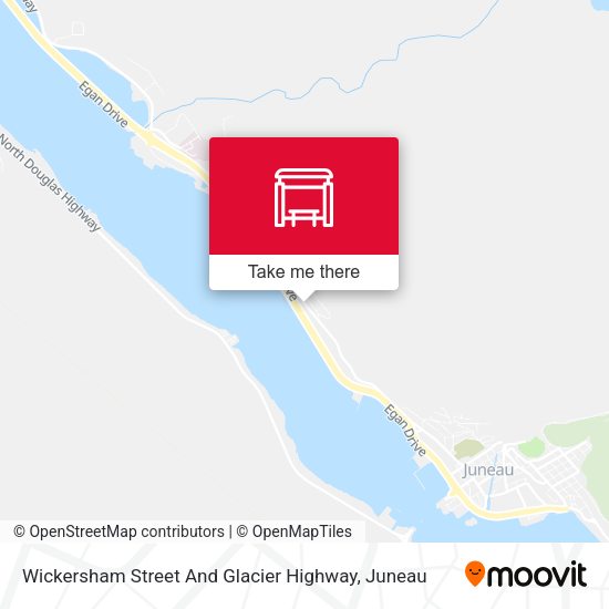 Wickersham Street And Glacier Highway map