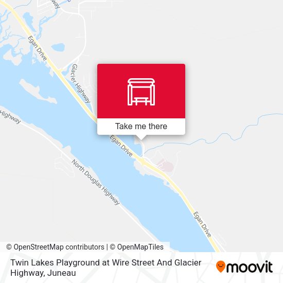 Twin Lakes Playground at Wire Street And Glacier Highway map