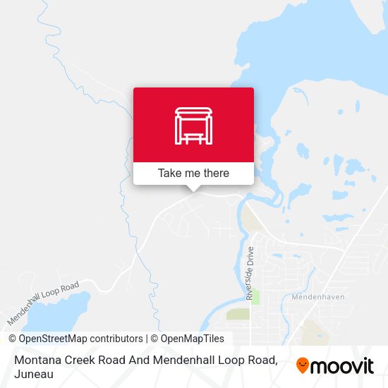 Mapa de Montana Creek Road And Mendenhall Loop Road