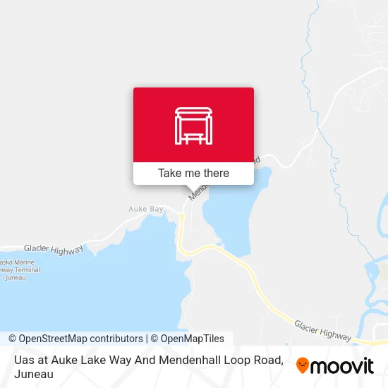 Mapa de Uas at Auke Lake Way And Mendenhall Loop Road