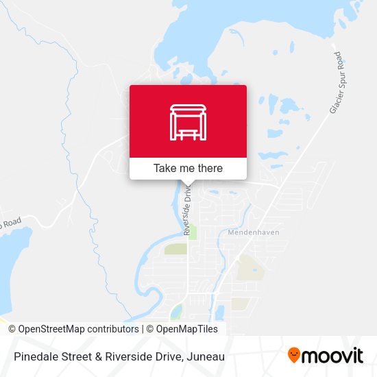 Pinedale Street & Riverside Drive map