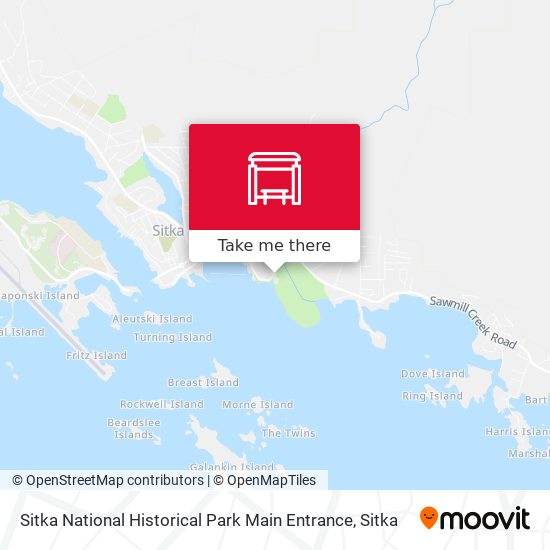 Mapa de Sitka National Historical Park Main Entrance