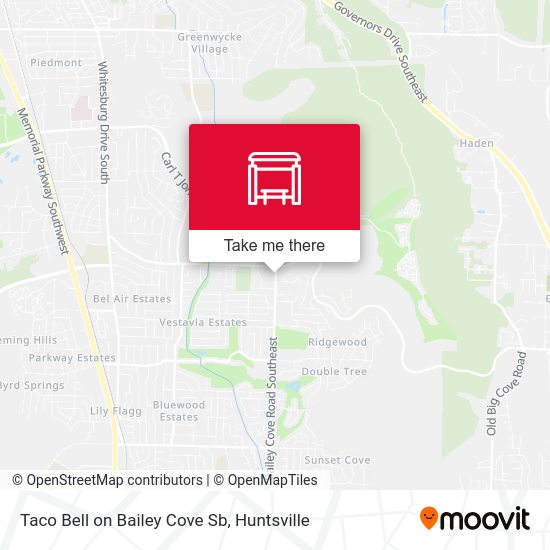 Mapa de Taco Bell on Bailey Cove Sb