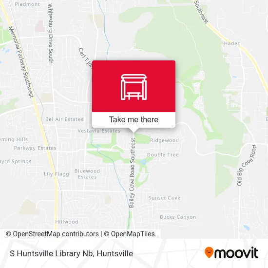 Mapa de S Huntsville Library Nb