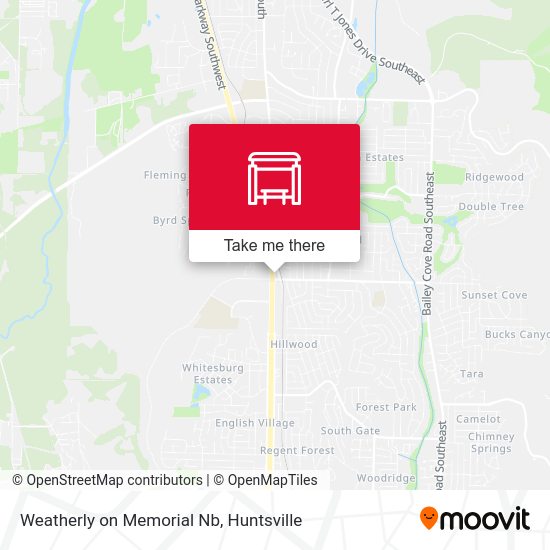 Weatherly on Memorial Nb map