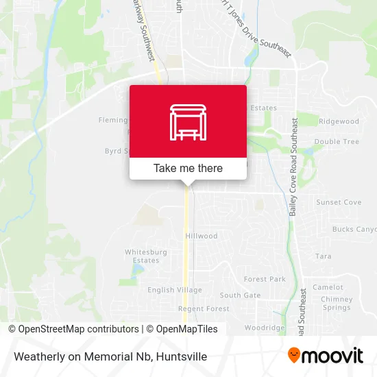 Weatherly on Memorial Nb map