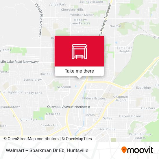 Walmart -- Sparkman Dr Eb map