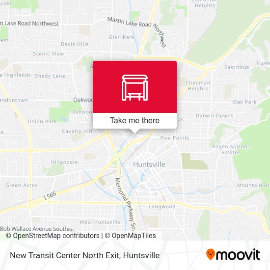 New Transit Center North Exit map