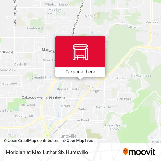 Mapa de Meridian at Max Luther Sb