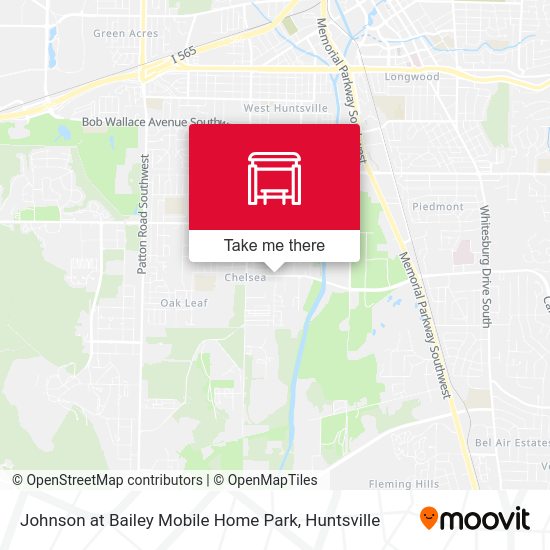 Mapa de Johnson at Bailey Mobile Home Park