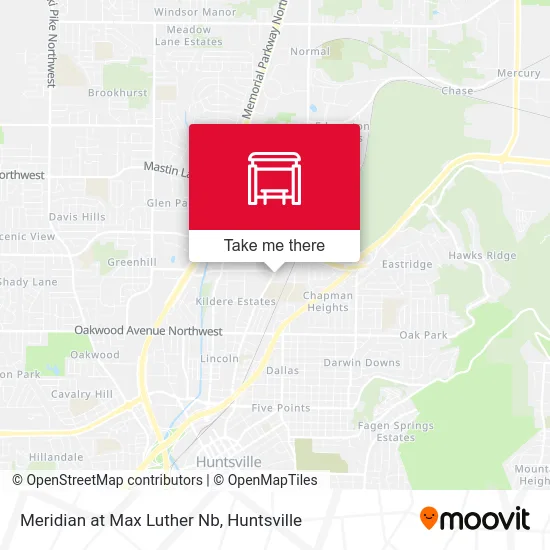 Mapa de Meridian at Max Luther Nb