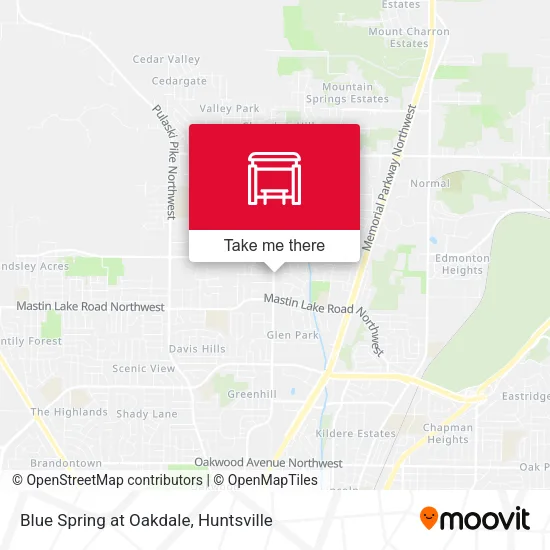 Mapa de Blue Spring at Oakdale