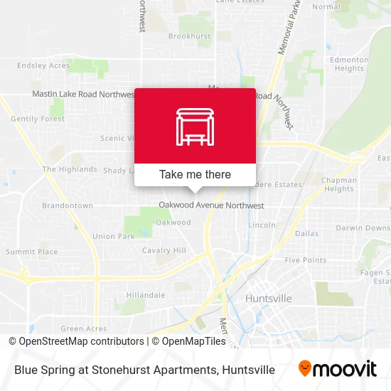 Blue Spring at Stonehurst Apartments map