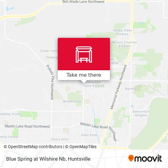 Blue Spring at Wilshire Nb map