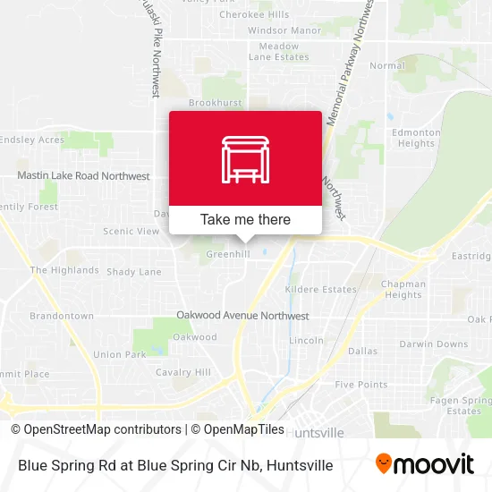 Mapa de Blue Spring Rd at Blue Spring Cir Nb