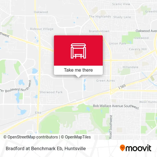 Mapa de Bradford at Benchmark Eb