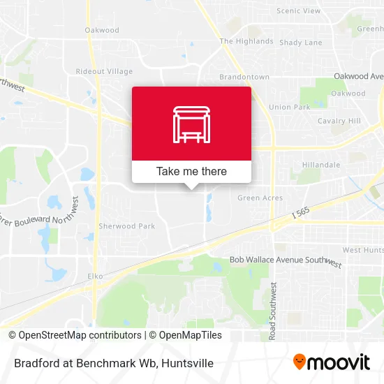 Mapa de Bradford at Benchmark Wb
