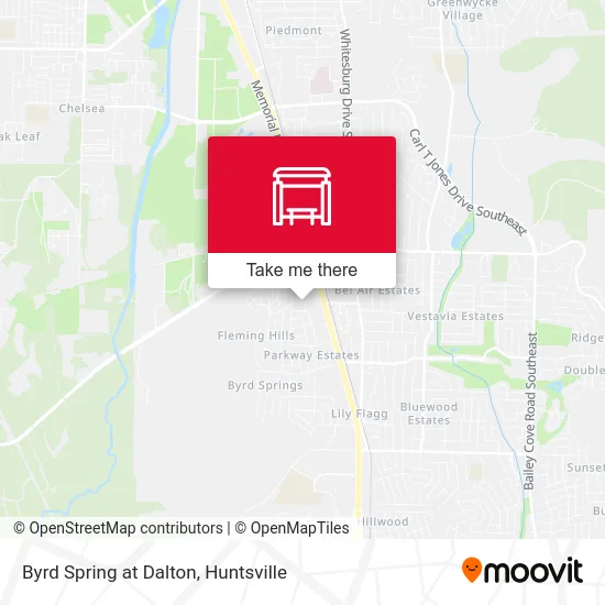 Byrd Spring at Dalton map