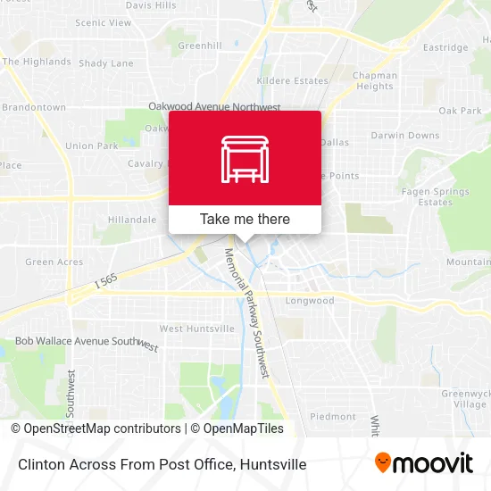 Mapa de Clinton Across From Post Office