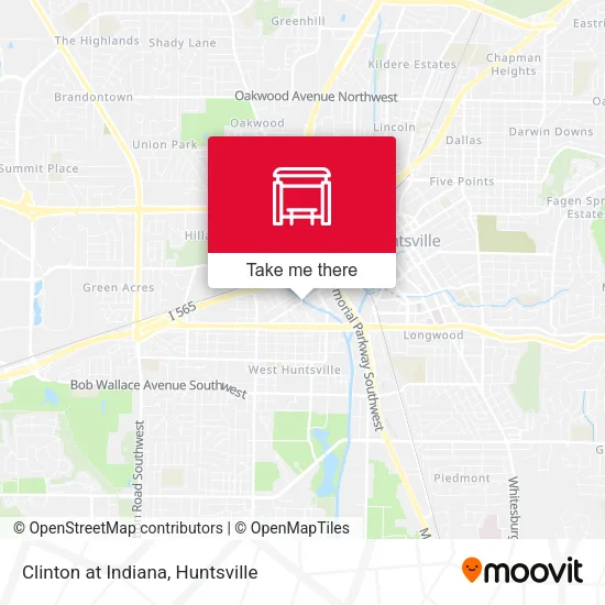 Mapa de Clinton at Indiana