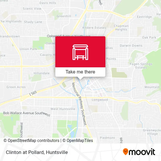 Clinton at Pollard map