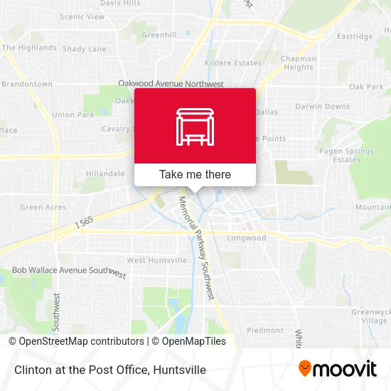 Mapa de Clinton at the Post Office