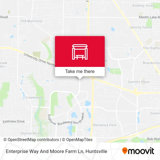 Mapa de Enterprise Way And Moore Farm Ln