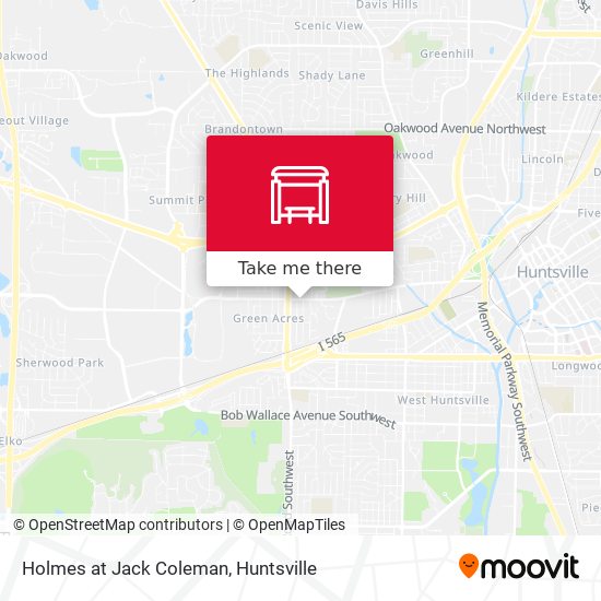 Holmes at Jack Coleman map