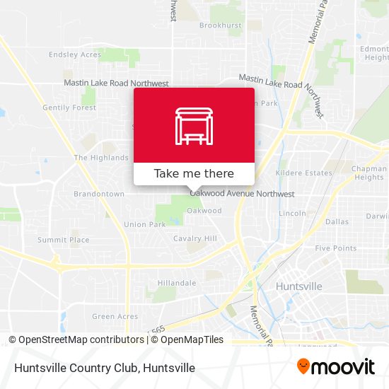 Huntsville Country Club map