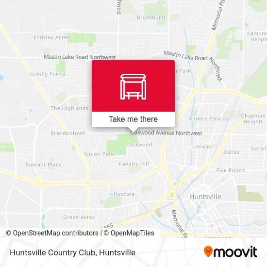 Mapa de Huntsville Country Club