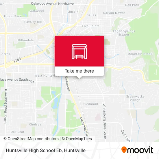 Mapa de Huntsville High School Eb