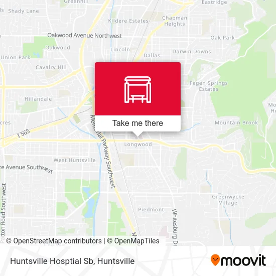 Mapa de Huntsville Hosptial Sb