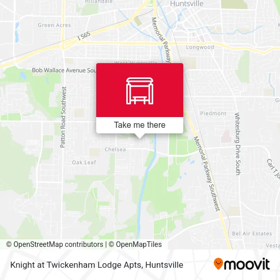 Mapa de Knight at Twickenham Lodge Apts