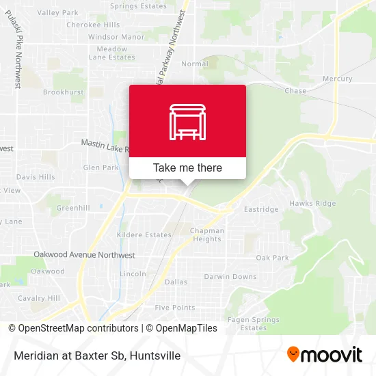 Mapa de Meridian at Baxter Sb