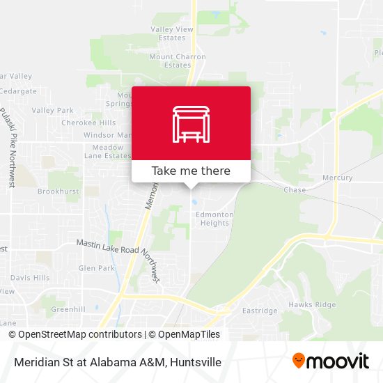 Meridian St at Alabama A&M map
