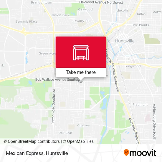 Mapa de Mexican Express