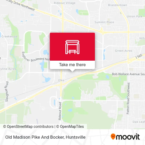 Old Madison Pike And Bocker map