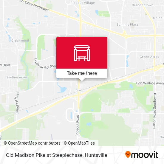 Old Madison Pike at Steeplechase map