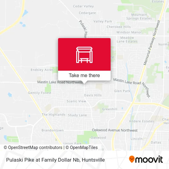 Mapa de Pulaski Pike at Family Dollar Nb