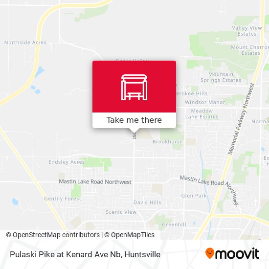 Pulaski Pike at Kenard Ave Nb map