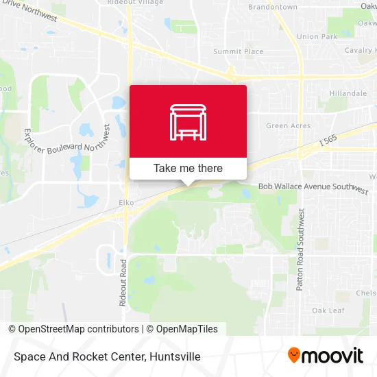 Space And Rocket Center map