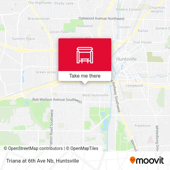Mapa de Triana at 6th Ave Nb