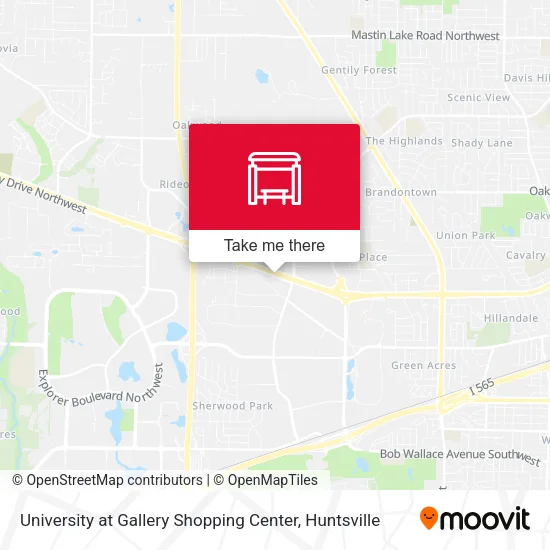 Mapa de University at Gallery Shopping Center