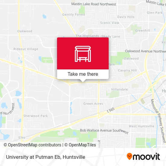 Mapa de University at Putman Eb