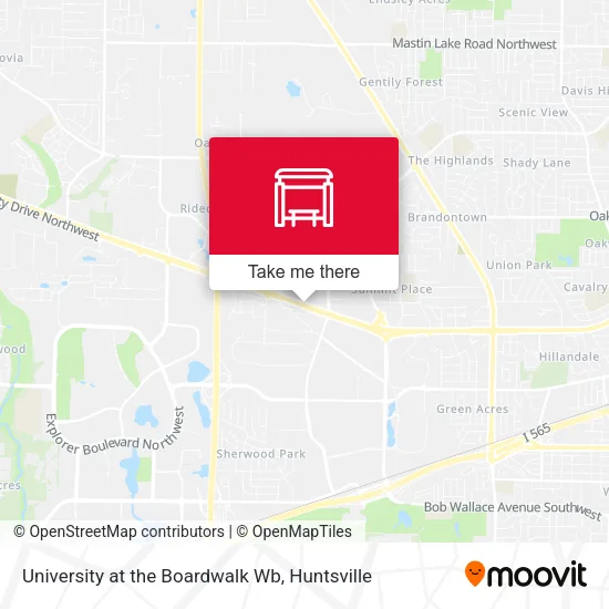 Mapa de University at the Boardwalk Wb