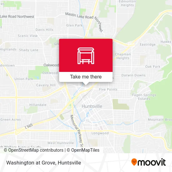 Mapa de Washington at Grove